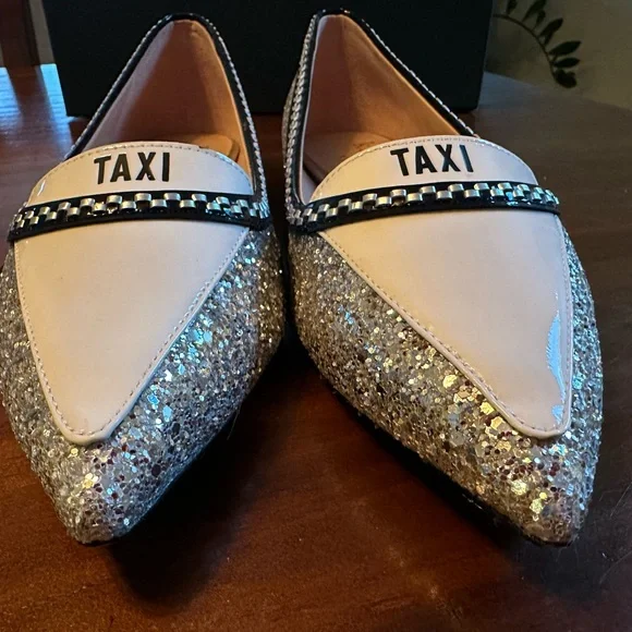 Kate Spade GoGo Silver Flats Size NWT! No longer available in s…